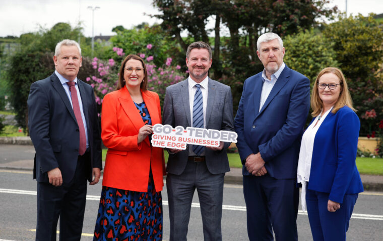 Finance Minister John O Dowd Minister Emer Higgins and representatives from Inter Trade Ireland Office of Government Procurement and Construction and Procurement Delivery