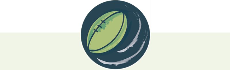 Rugby ball icon