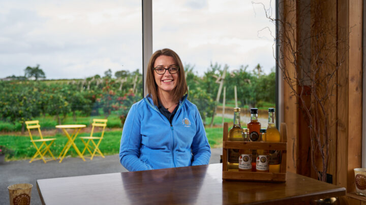 Alanna McKeever sitting at a table
