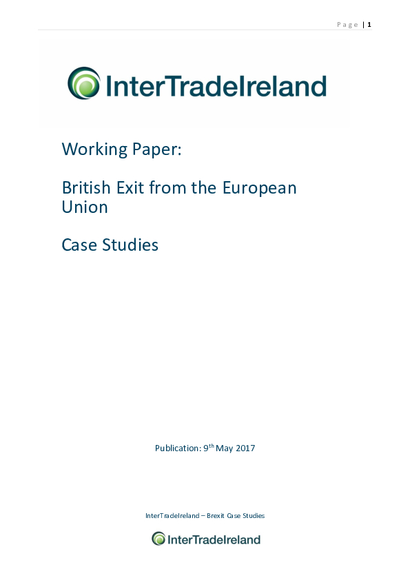 Brexit Case Studies May 2017