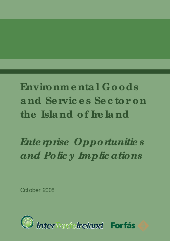 Environmental Goods and Services Sector on the Island of Ireland Final Report 2008