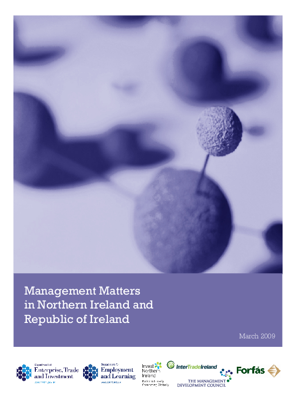 Management Matters in Northern Ireland and Republic of Ireland
